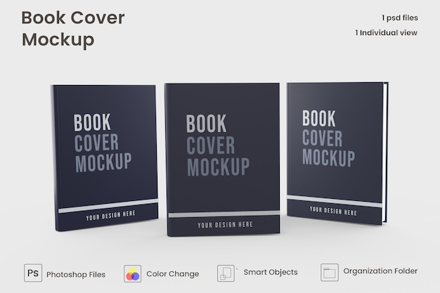 Hardcover book mockup