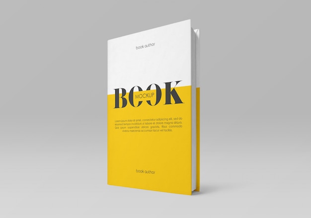 Hardcover book mockup