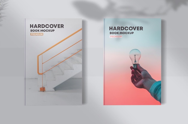 PSD hardcover book mockups