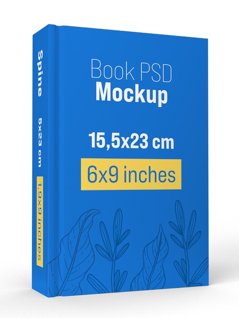 Hardcover thick book psd mockup