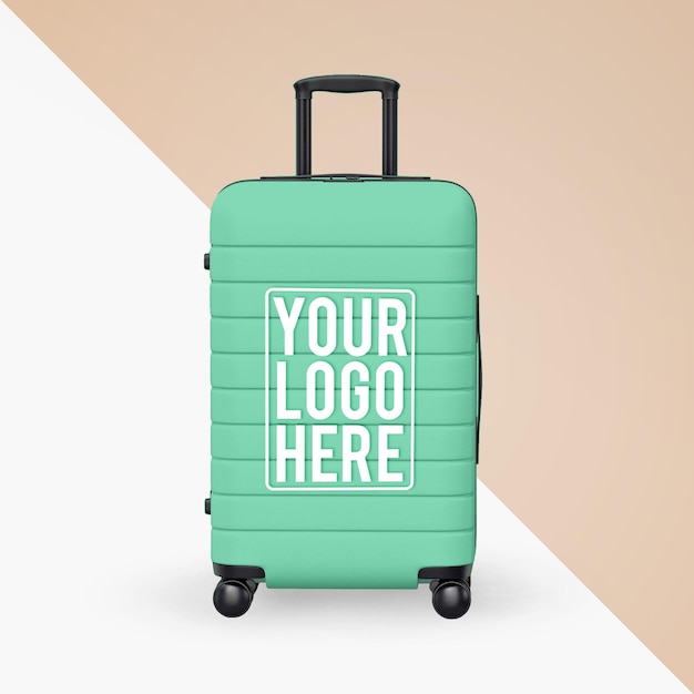 Hardside reisbagage koffer mockup Bagage mockup ontwerp