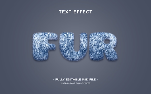 Harig teksteffect