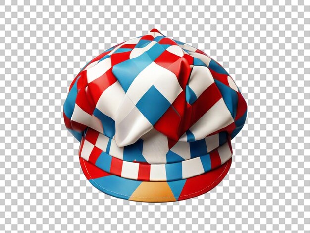 Harlequin hat traditional icon on white background