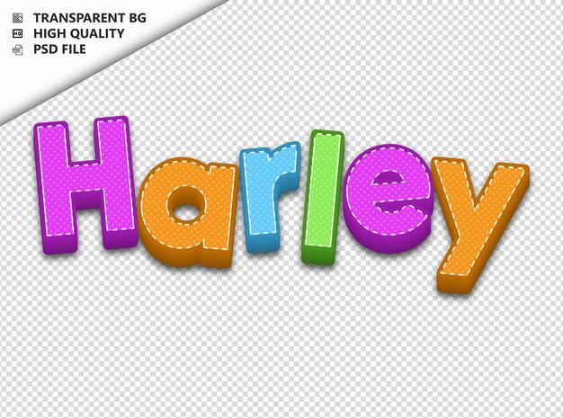 PSD harley typografie tekst kleurrijke craft spring psd transparent