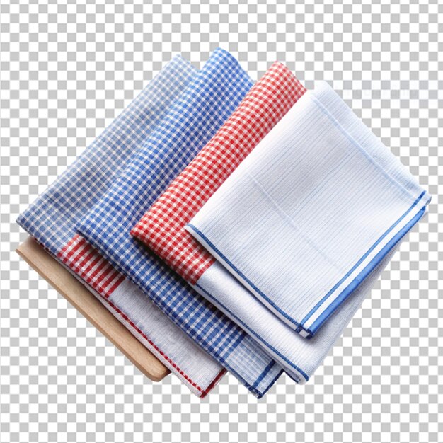 PSD harmonious handkerchief set on transparent background