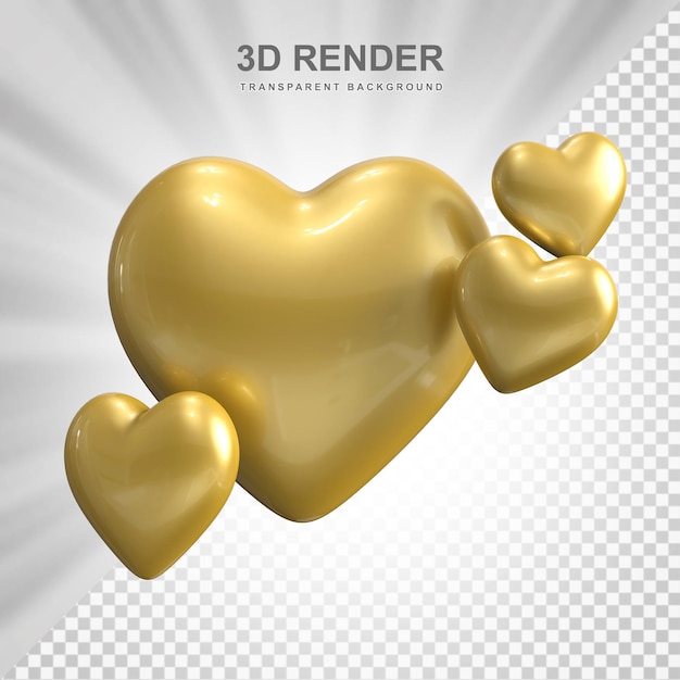 PSD hart 3d-rendering