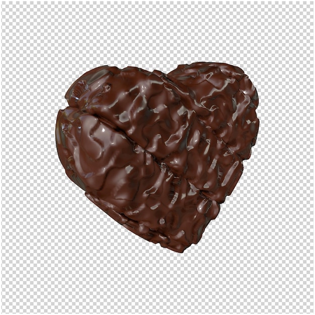 Hart gemaakt van chocolade