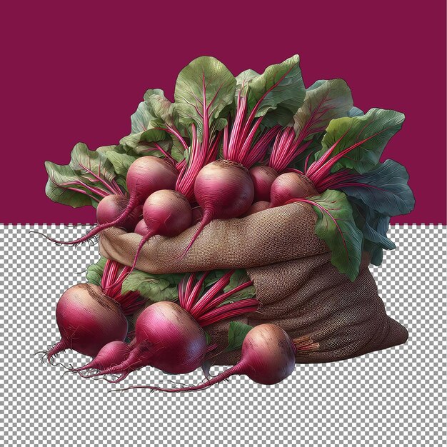 PSD harvested beetroot beauty png