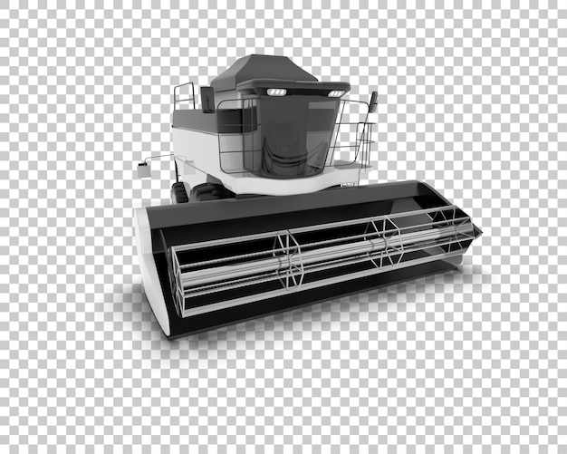 PSD harvester geïsoleerd op de achtergrond 3d rendering illustratie