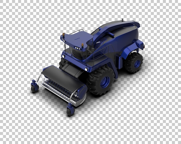 PSD harvester geïsoleerd op de achtergrond 3d rendering illustratie