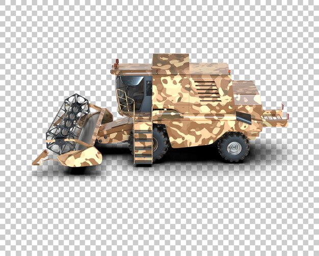 PSD harvester geïsoleerd op de achtergrond 3d rendering illustratie