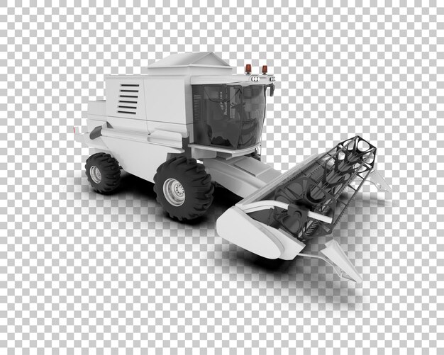 PSD harvester geïsoleerd op de achtergrond 3d rendering illustratie