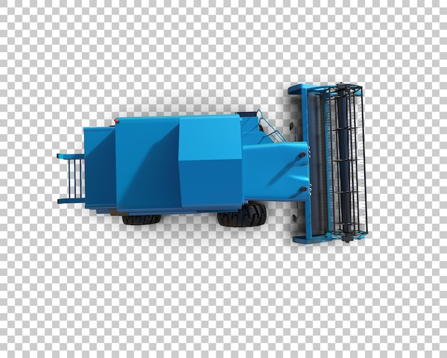 PSD harvester isolated on background 3d rendering illustration