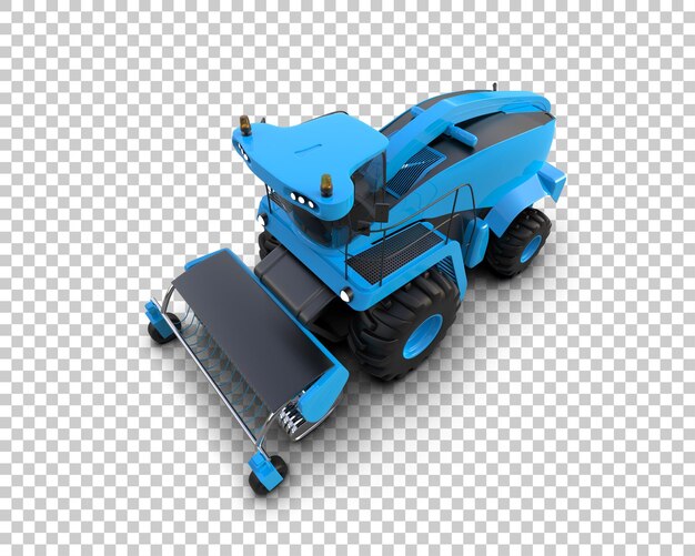 PSD harvester isolated on background 3d rendering illustration