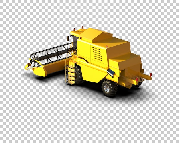 PSD harvester isolated on background 3d rendering illustration