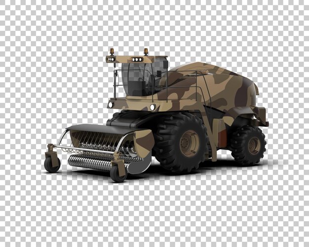 PSD harvester isolated on background 3d rendering illustration