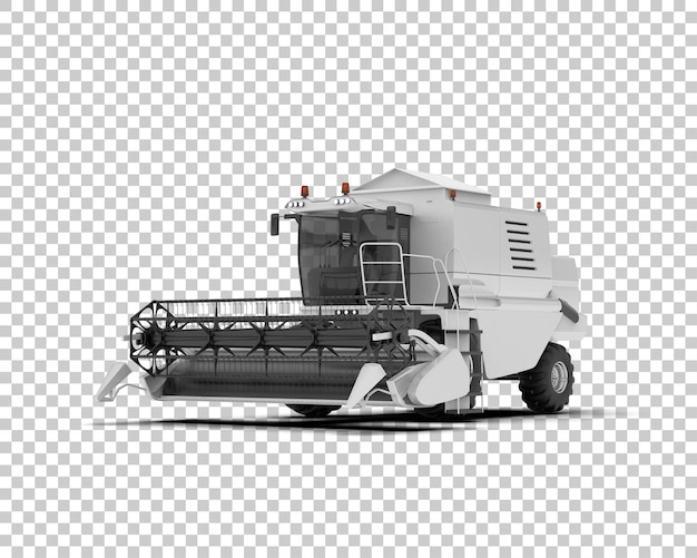 PSD harvester isolated on background 3d rendering illustration