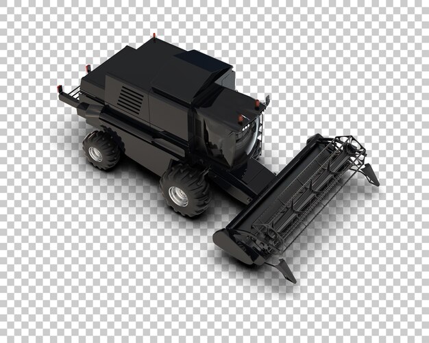 PSD harvester isolated on background 3d rendering illustration