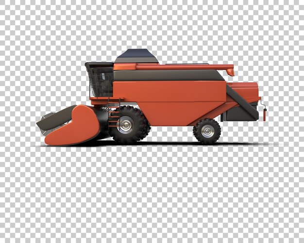 PSD harvester isolated on background 3d rendering illustration