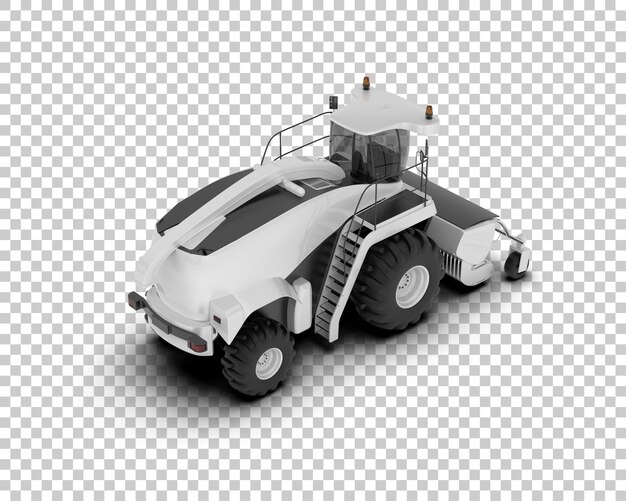 PSD harvester isolated on background 3d rendering illustration