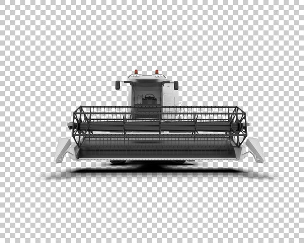 PSD 배경 3d 렌더링 일러스트에 고립된 수확기