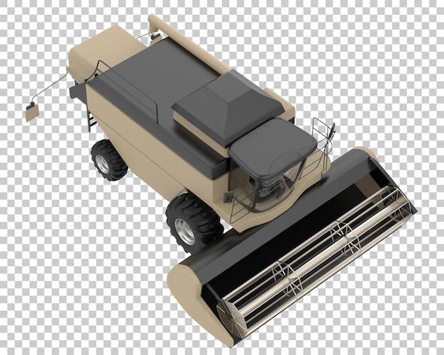 PSD harvester op transparante achtergrond 3d-rendering illustratie