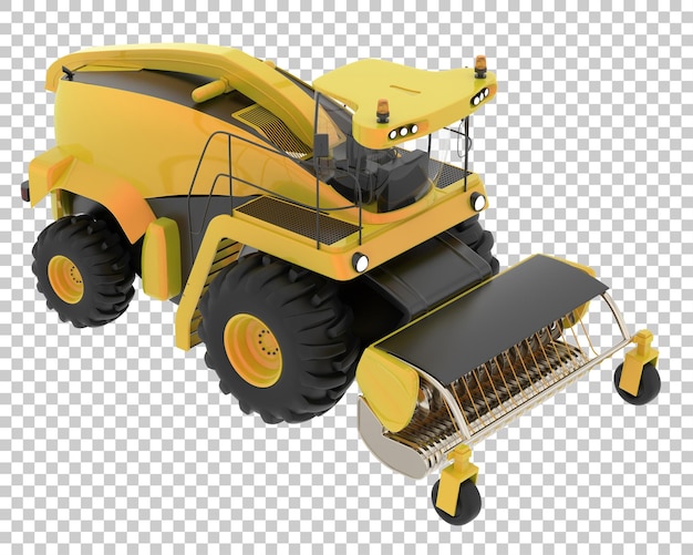 PSD harvester op transparante achtergrond 3d-rendering illustratie