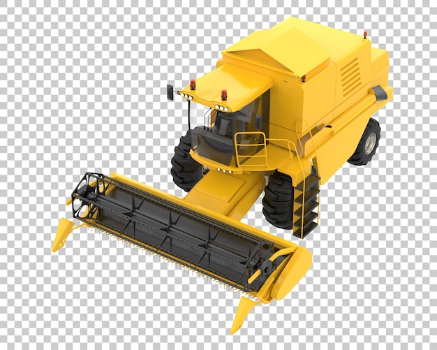 PSD harvester op transparante achtergrond 3d-rendering illustratie