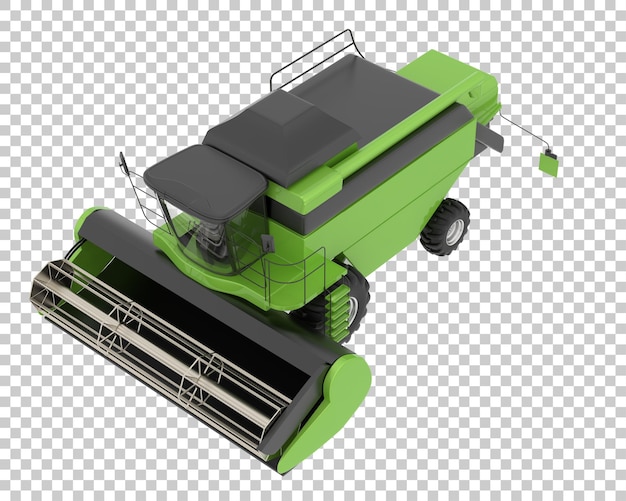 PSD harvester on transparent background 3d rendering illustration