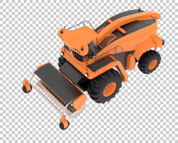 PSD harvester on transparent background 3d rendering illustration