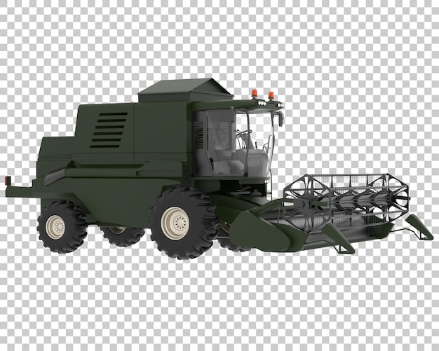 PSD harvester on transparent background 3d rendering illustration