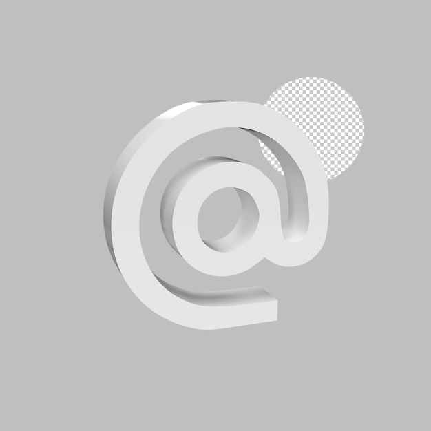 hastag icon user interface element 3d render illustration