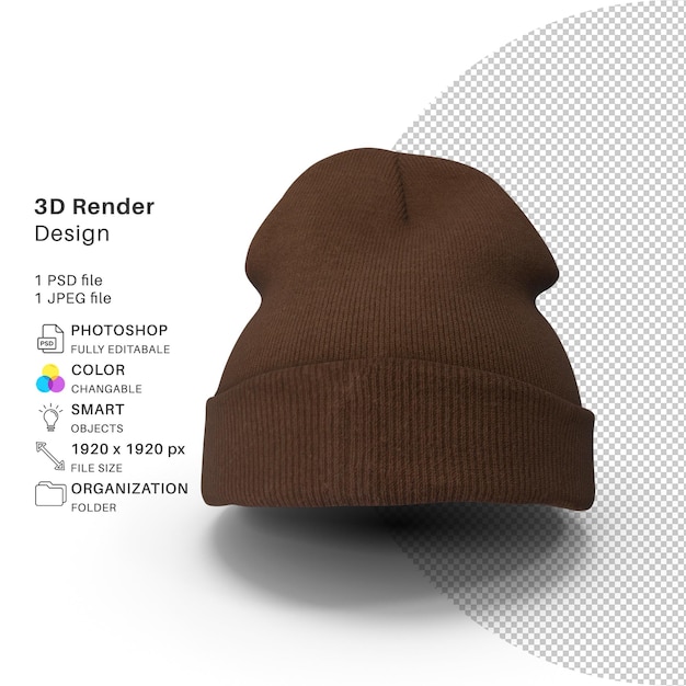 PSD modellazione 3d file psd cappello realistico cappello 20