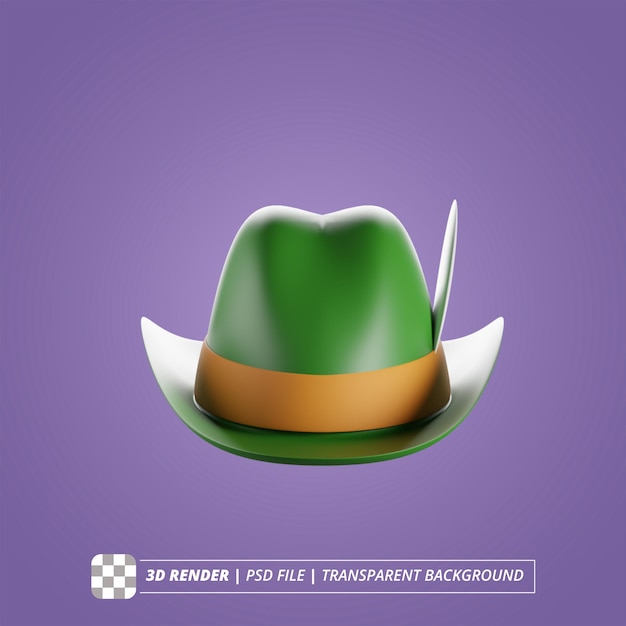 PSD hat 3d render isolated images