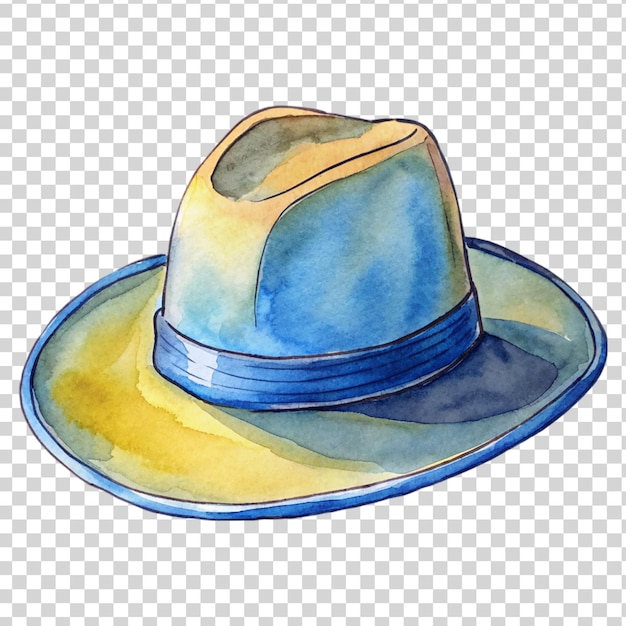 PSD un cappello d'arte isolato su uno sfondo trasparente