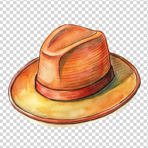 PSD a hat art isolated on transparent background