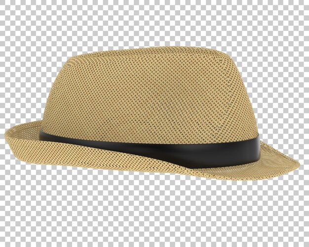 PSD hat isolated on transparent background 3d rendering illustration