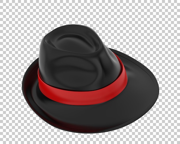 PSD hat on transparent background 3d rendering illustration