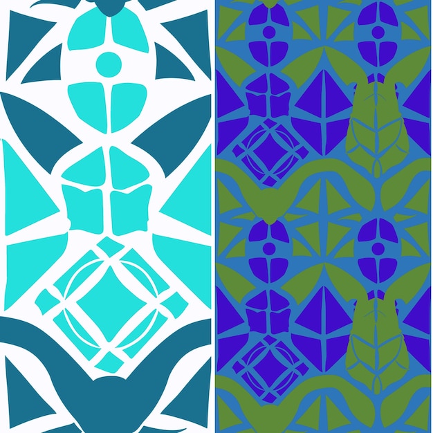 Havskildpadde med oval silhuet, tribal minimal grafisk desig, naturmønster, vektor designs