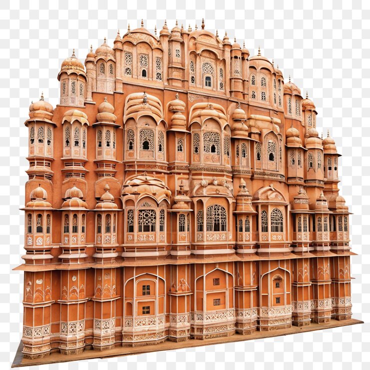 PSD hawa mahal illustration isolated on transparent background