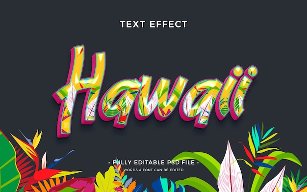 PSD hawaiiaanse tekst-effect