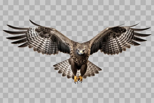 PSD hawk flying generated ai