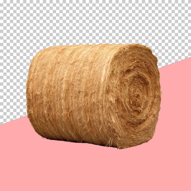 Hay bale isolated object transparent background