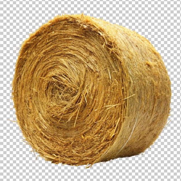 PSD hay bale on transparent background