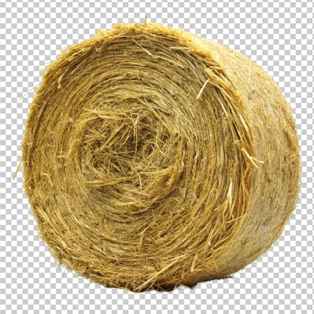 PSD hay bale on transparent background