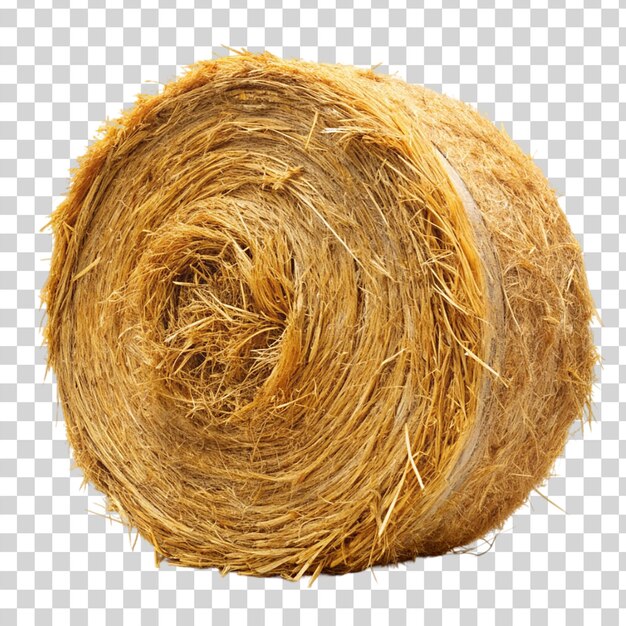 PSD hay bales straw bale isolated on transparent background