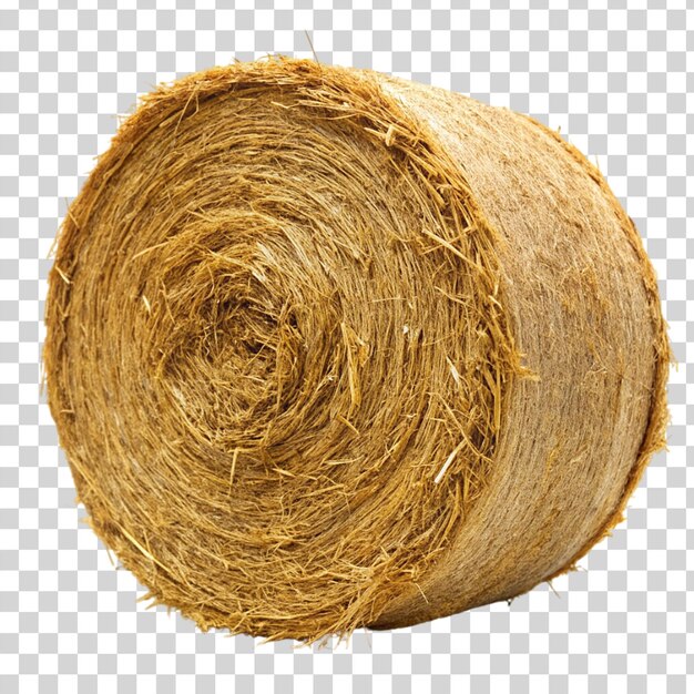 PSD hay bales straw bale isolated on transparent background