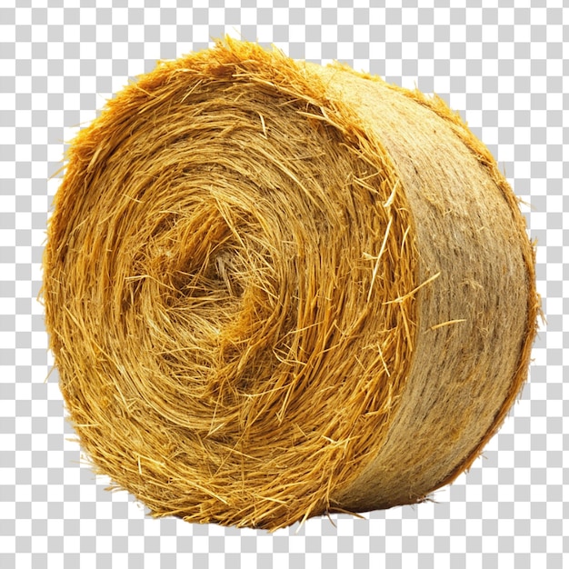 PSD hay bales straw bale isolated on transparent background
