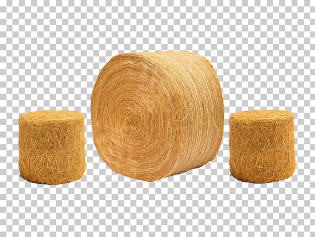 hay stacks isolated on transparent background png psd