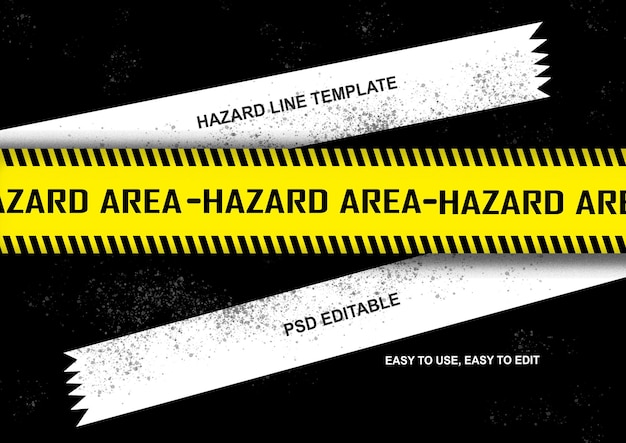 PSD hazard area template style